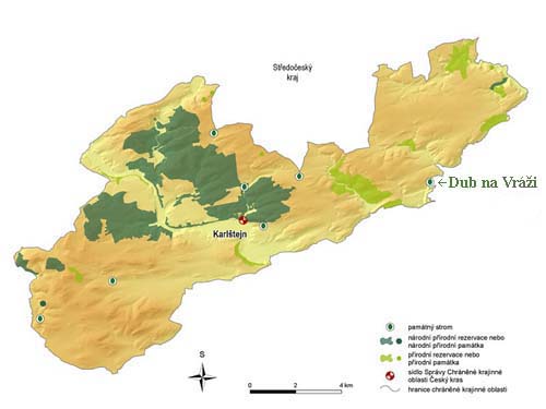 Mapa CHKO eskh kras