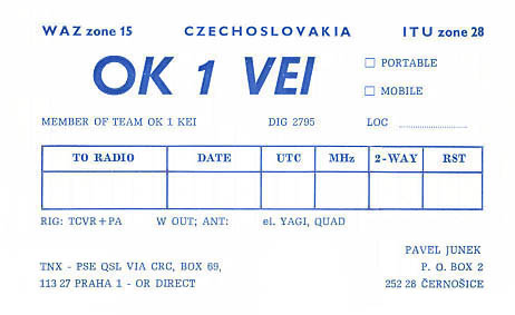 QSL OK1VEI